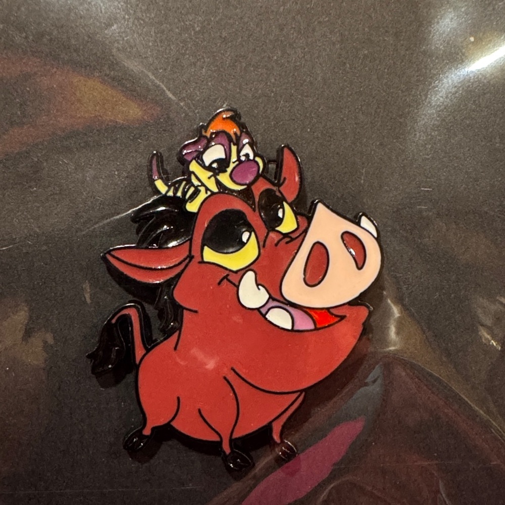 3 for $15 on select pins 
Disney Red and Pink Timon & Pumbaa Pin